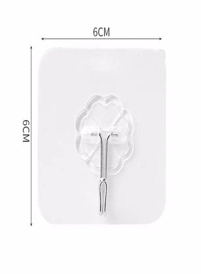 Sileni Self Adhesive Strong Plastic Hooks for Wall, Waterproof and Oil Proof for Kitchen Bathroom Ceiling Office Window (Pack of 5, White) - Image 3